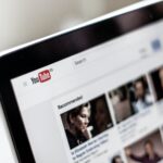 image of laptop open on YouTube home page