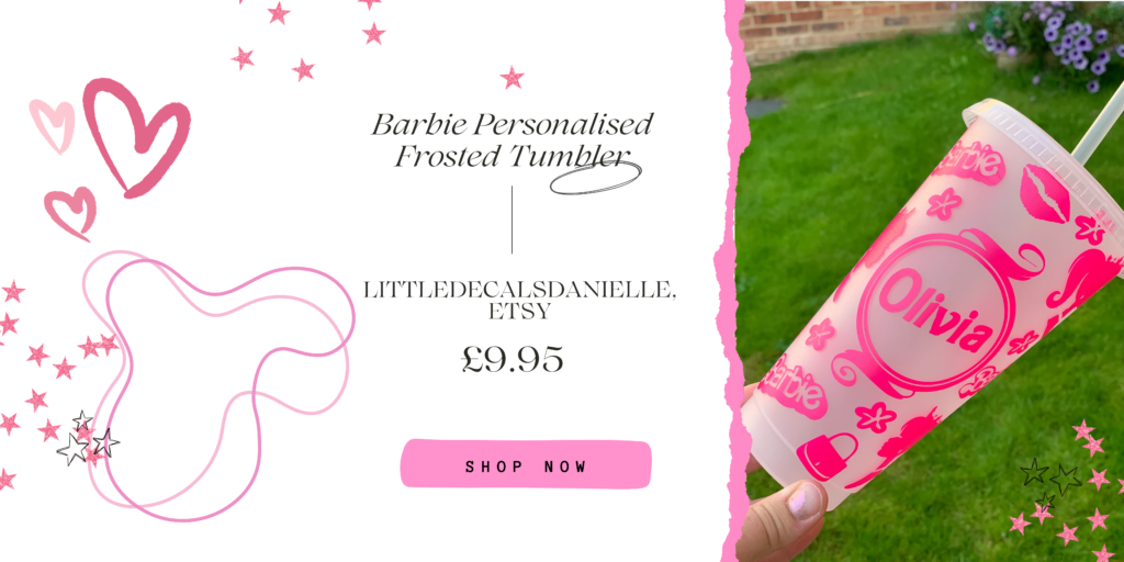 Image promoting Barbie Personalised Tumbler