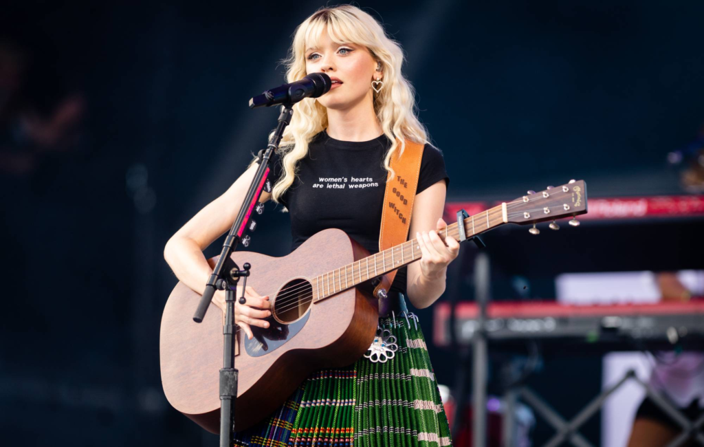 Maisie performing songs from The Good Witch at Glastonbury festival